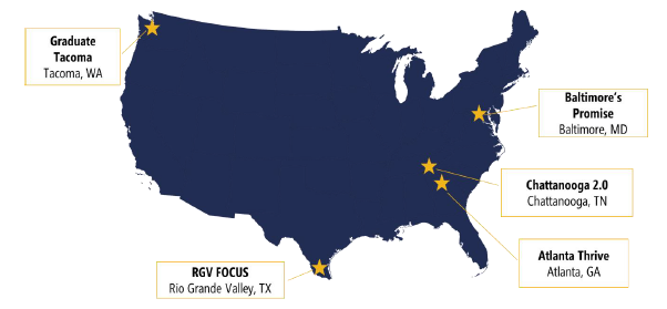 Collective impact organizations map