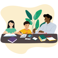 Student being tutored
